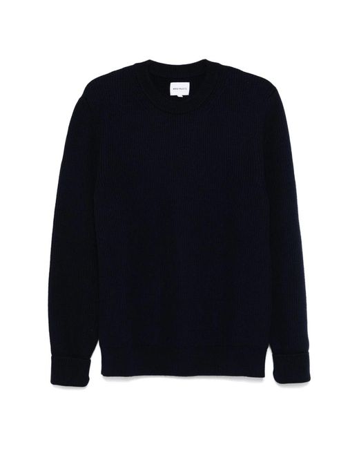 Norse Projects Blue Round-Neck Knitwear for men