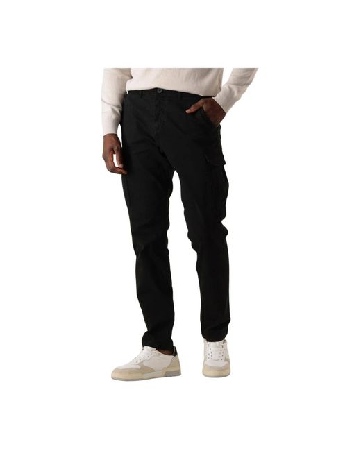 Pure Path Broeken ,Zwart ,Zwarte Cargo Broek Regular Fit in het Black voor heren