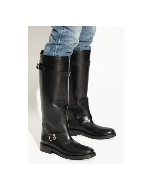 Saint Laurent Black High Boots
