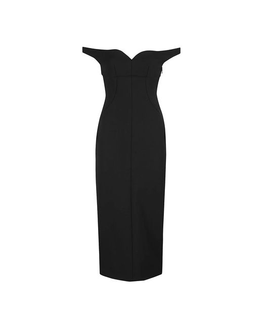 Philosophy Di Lorenzo Serafini Black Midi Dresses
