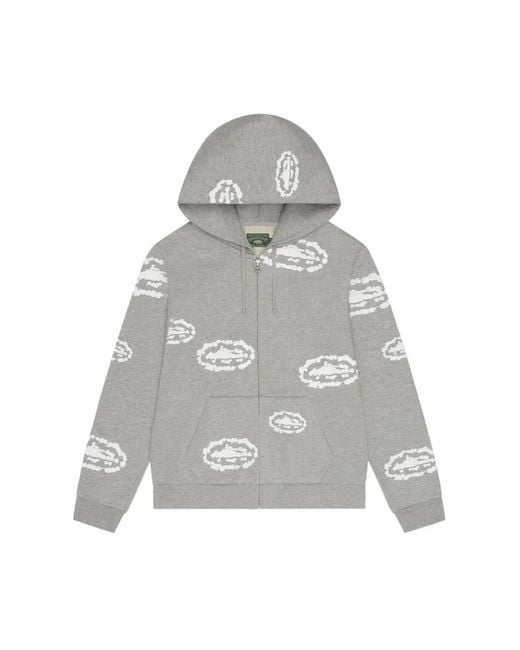 corteiz Gray Zip-Throughs for men