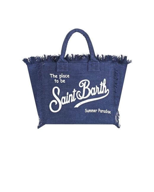 Mc2 Saint Barth Blue Leinen Vanity Set