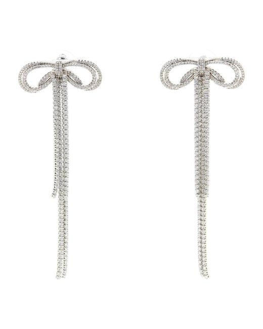 Self-Portrait White Earrings