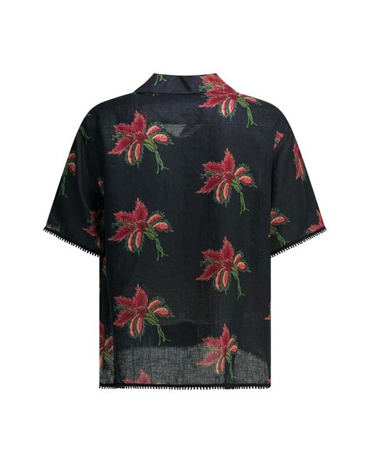 Valentino Black Short Sleeve Shirts for men