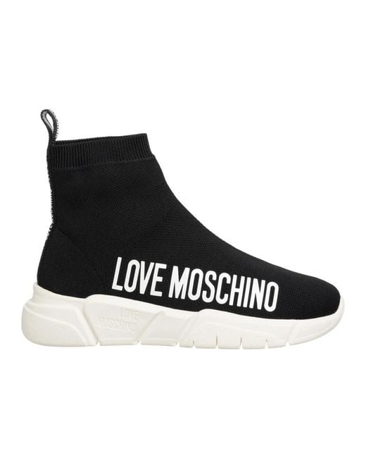 Love Moschino Black Sneakers
