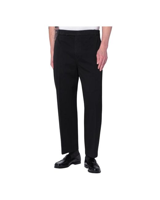 Thom Browne Black Slim-Fit Trousers for men