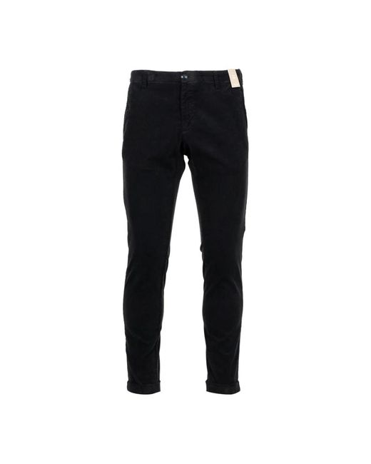 AT.P.CO Broeken ,Blauw ,Satijn Chinos in het Black voor heren