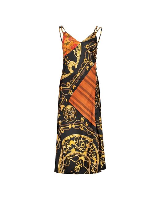 MARINE SERRE Metallic Midi Dresses