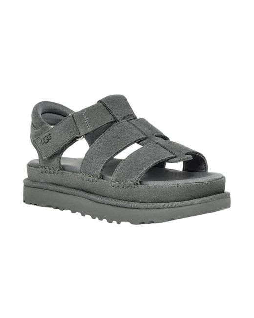 Ugg Gray Flat Sandals