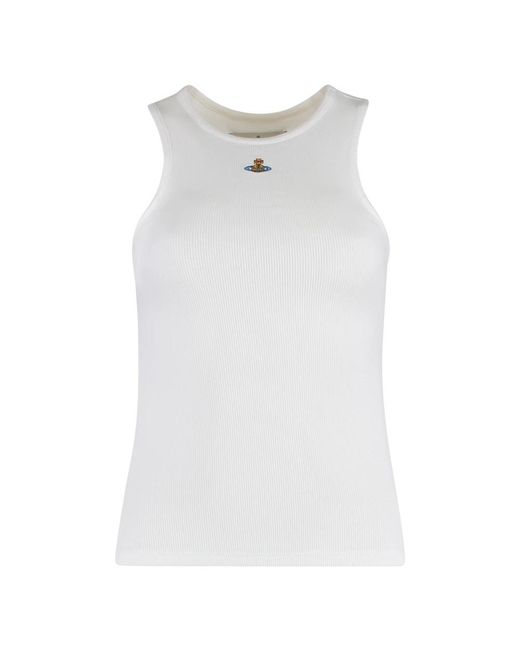 Vivienne Westwood White Sleeveless Tops