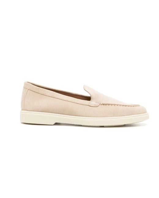 Santoni Natural Loafers