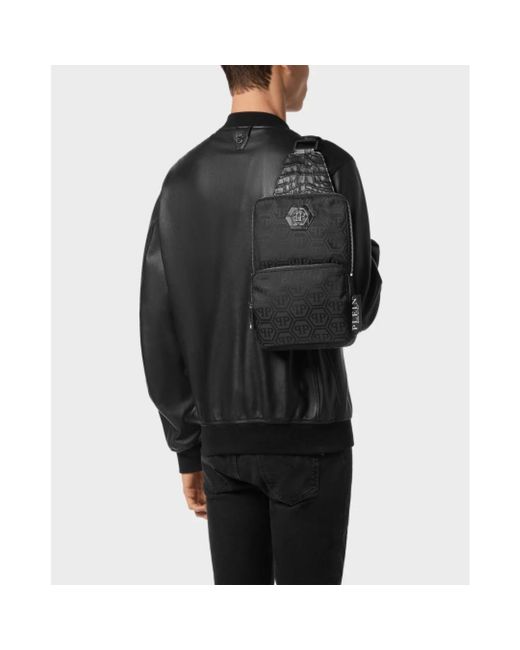 Philipp Plein Black Cross Body Bags for men