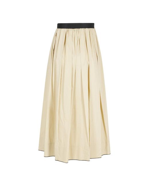 Tela Midi Rok Leda in het Natural
