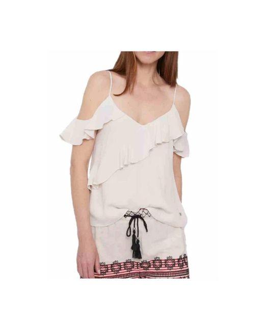 Pepe Jeans Pink Sleeveless Tops