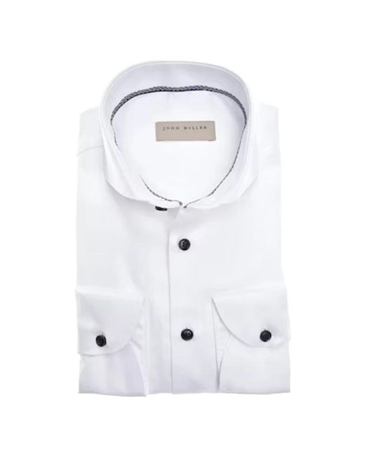 John Miller White Formal Shirts for men