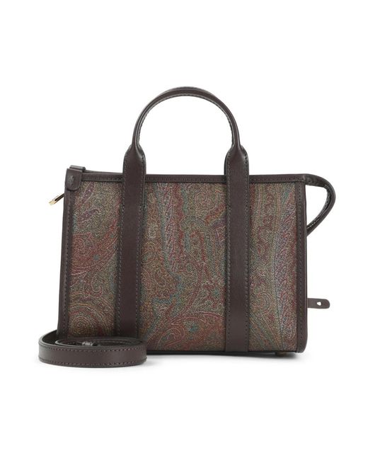 Etro Brown Shopping Bags
