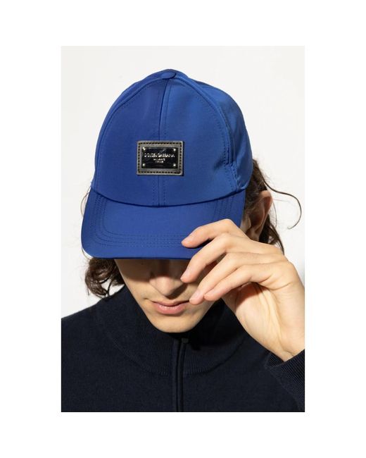 Dolce & Gabbana Baseball Cap in het Blue voor heren