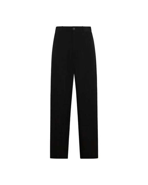 Balenciaga Black Straight Trousers for men
