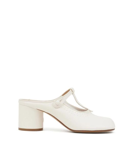 Shoes > heels > heeled mules Maison Margiela en coloris White