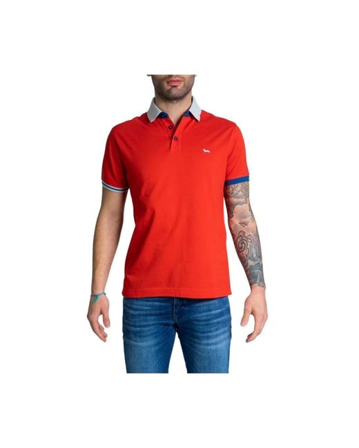 Harmont & Blaine Red Polo Shirts for men