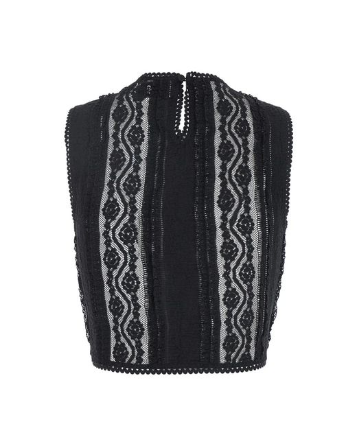 Sleeveless Tops Charo Ruiz de color Black