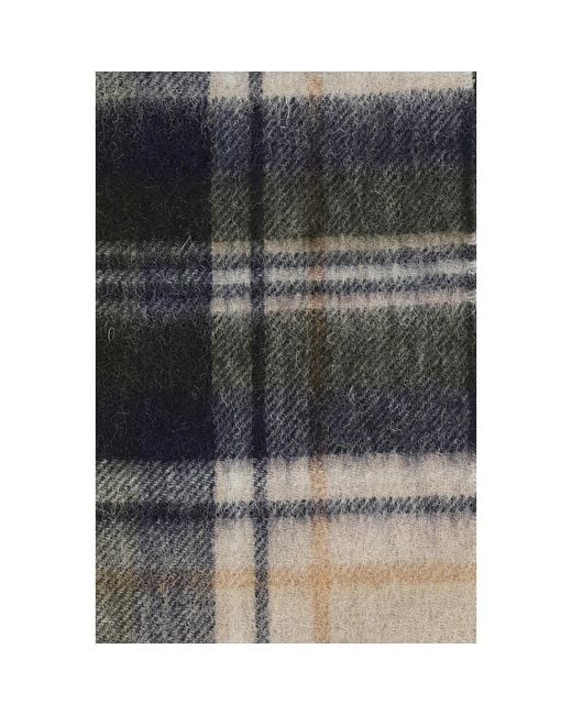 Sciarpa a quadri di Barbour in Gray da Uomo