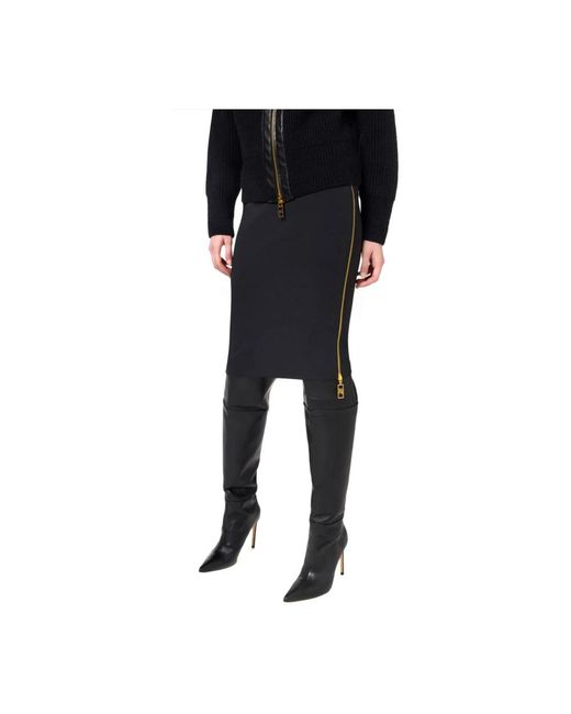 Elisabetta Franchi Black Pencil Skirts