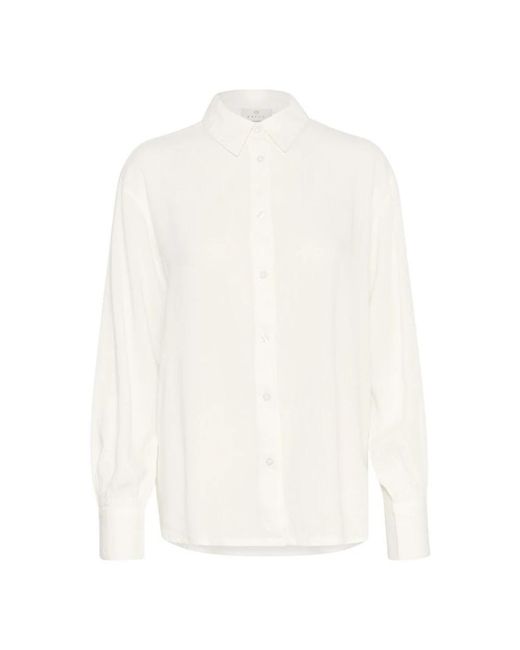 Shirts Kaffe de color White