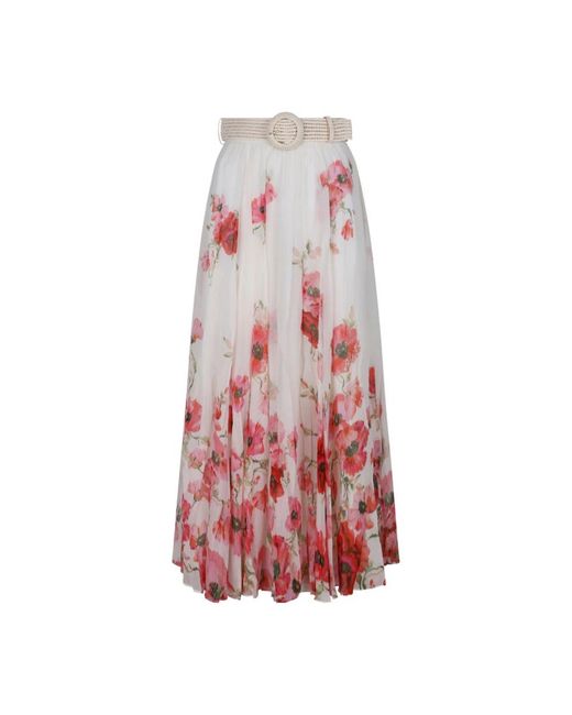 Zimmermann Red Maxi Skirts