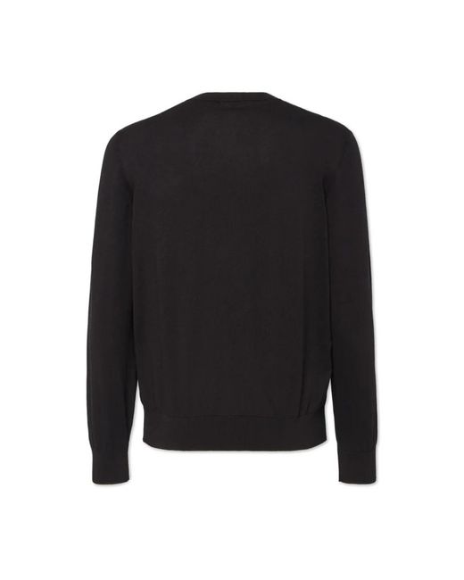 DSquared² Black Round-Neck Knitwear for men