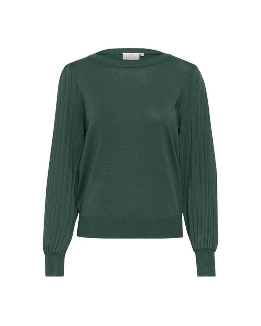 Kaffe Kalone Knit Pullover in het Green