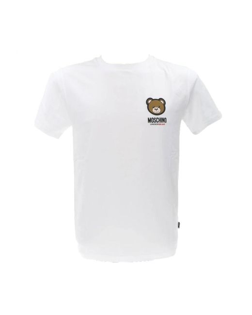 T-shirt e polo bianchi di Moschino in White da Uomo