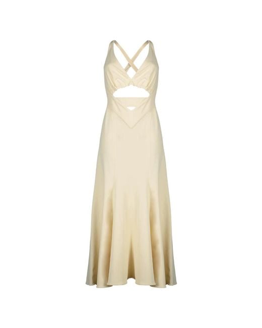 Rabanne Natural Maxi Dresses