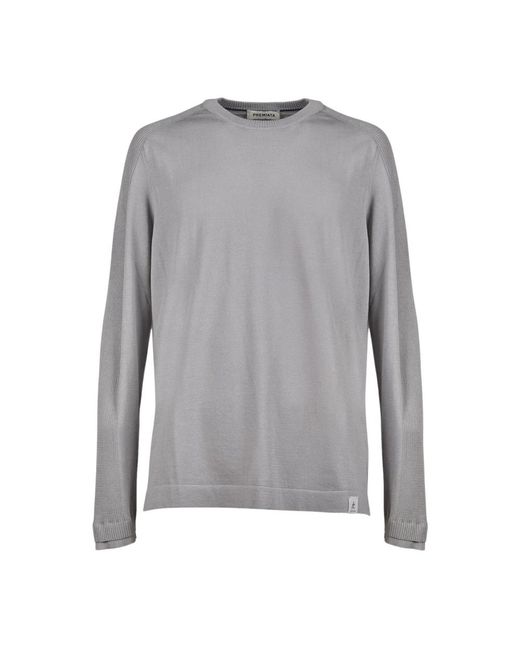 Premiata Gray Round-Neck Knitwear for men