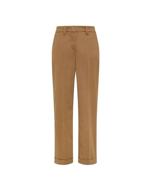 Peuterey Brown Straight Hosen