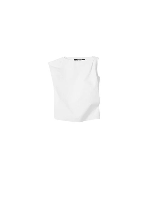 Jacquemus Tops ,Wit ,Sleeveless Tops in het White