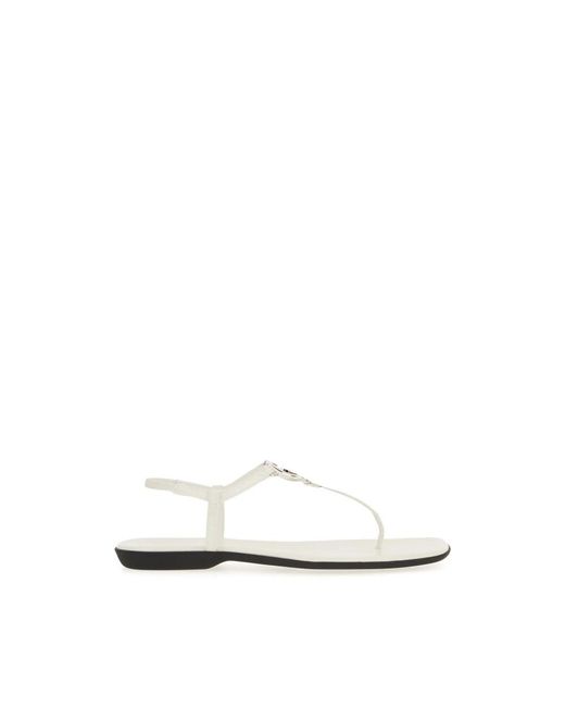 Gucci Slippersandaal Met Interlocking G in het White