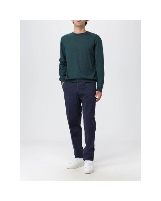 Kiton Blaue Lässige Hose Mit Lockerer Passform in Blue für Herren