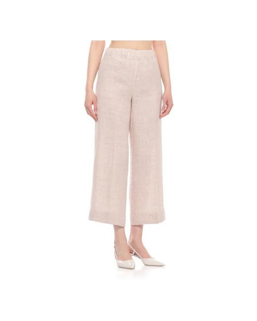 D.exterior Natural Wide Trousers