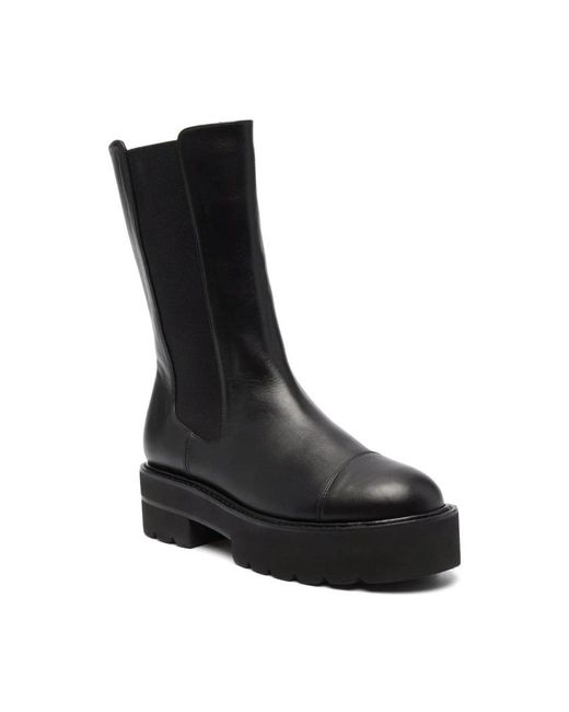 Stuart Weitzman Black Chelsea Boots