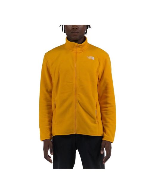 The North Face Yellow Zip-Throughs for men