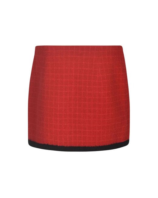 Alessandra Rich Red Short Skirts