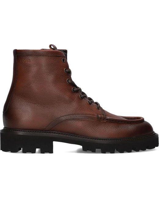 Boss Brown Lace-Up Boots for men