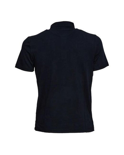 Fedeli Tops ,Blauw ,Katoen Polo Shirt in het Black voor heren