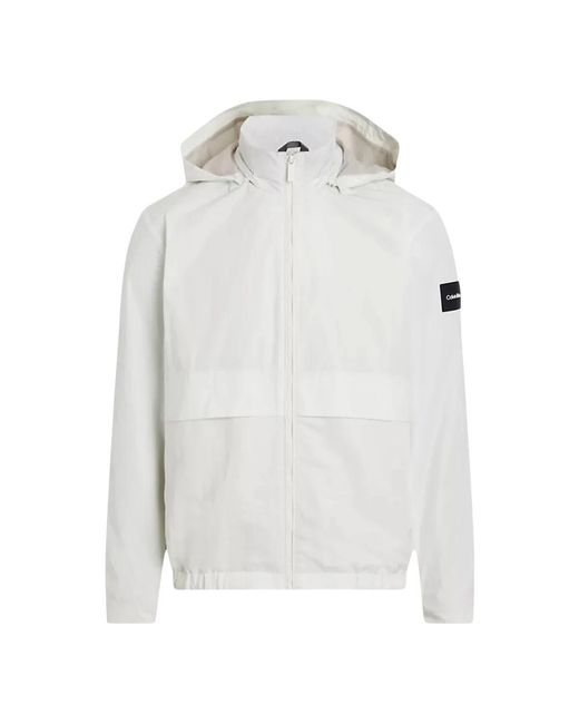 Calvin Klein White Light Jackets for men
