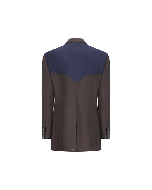 Versace Wol-Mohair Blazer in het Blue