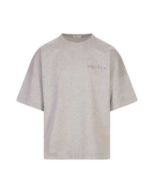 T-Shirts Alexander McQueen de hombre de color Gray