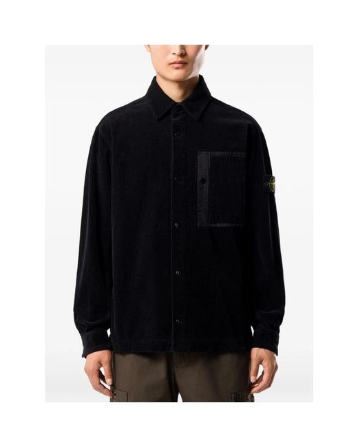 Stone Island Black Light Jackets for men