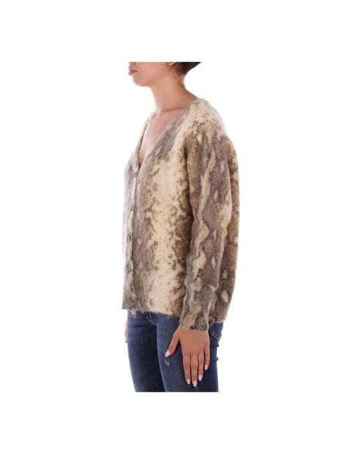SOLOTRE Cardigan Scollo V in het Natural