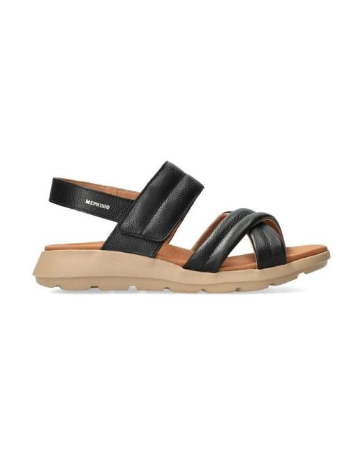 Mephisto Black Flat sandals